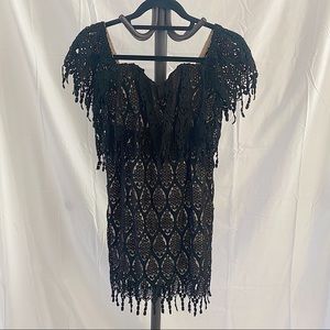 Stone cold fox Iowa lace off the shoulder dress